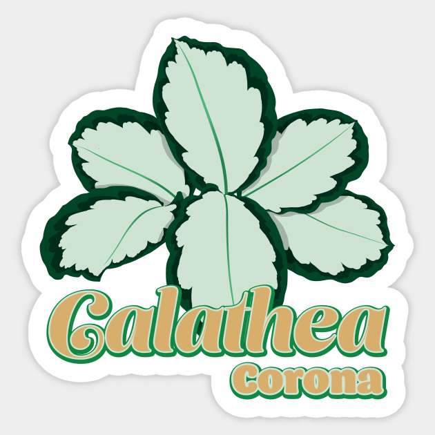 Calathea Corona Sticker by LEO+SKYLAR